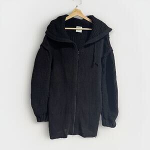 Mihara Yasuhiro Archive Knit Black Sweater Cardigan Full Zip Sz 38 Japan Small
